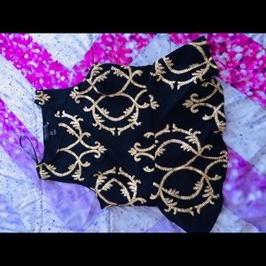 Black/Gold Blouse ✨